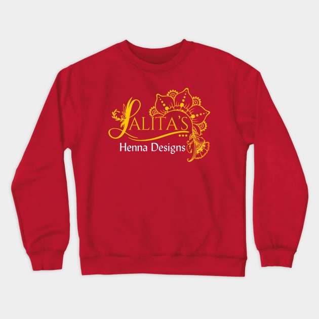 Lalita's Henna Designs Crewneck Sweatshirt by Total 8 Yoga